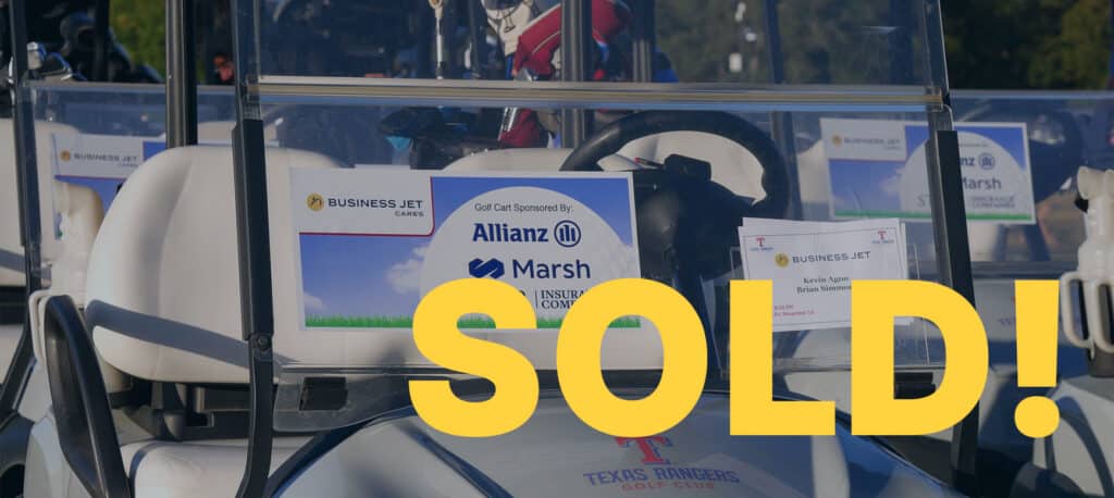 Golf Cart Sponsor Sold