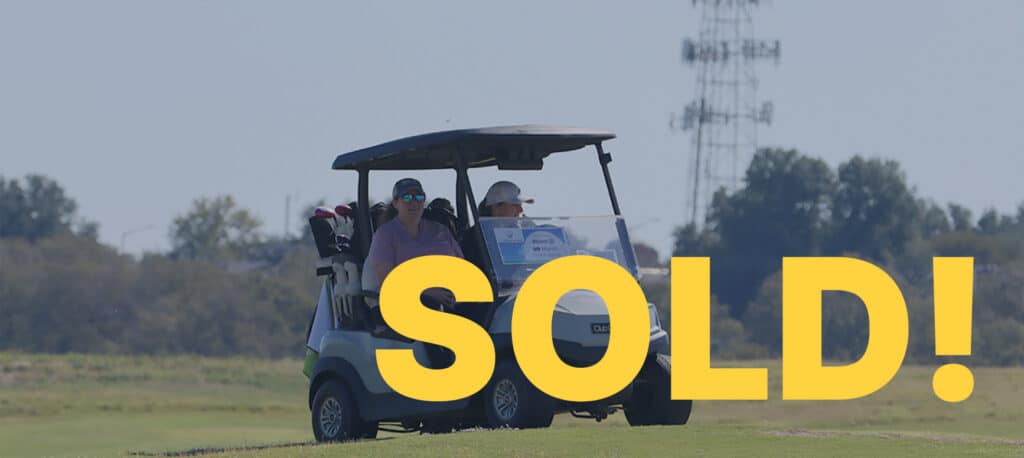 Volunteer Golf Cart Sponsor marked Sold