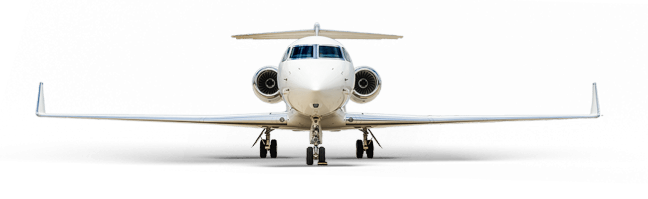 2018 Gulfstream G550 front facing view