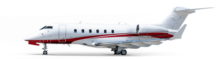 Side view of the exterior of a 2005 Challenger 300